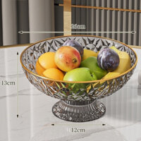 Đĩa Trưng Trái Cây, Bánh Kẹo Nhựa Trong (Màu Ngẫu Nhiên), Khay Nhựa Tròn Đựng Hoa Quả Mẫu Mã Đẹp, Cao Cấp Mta-Mart2