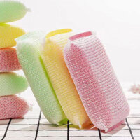 Đĩa Vải [Dày Cực Lớn] Đĩa Hai Mặt Vải Cọ Rửa Miếng Lót Nhà Bếp Đĩa Đĩa Vải Nồi Xốp Chà Bàn Chải Vua Q20250226