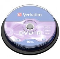 Đĩa Verbatim DVD+R 4.7GB 16X 10pk Spinndle