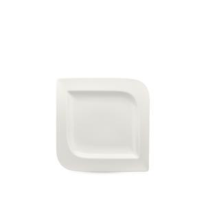 Dĩa vuông 22.5 cm – Anh Vũ Ly’s – Trắng Ngà