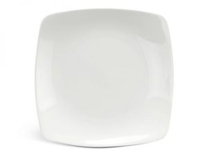 Dĩa vuông ảo 21 cm – Daisy Ly’s – Trắng Ngà