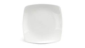 Dĩa vuông ảo 25 cm – Daisy Ly’s – Trắng Ngà