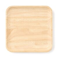 Đĩa Vuông Gỗ Cao Su Tự Nhiên MUJI