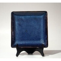 Đĩa vuông gốm sứ  Bát Tràng cao cấp men hoả biến thiên thanh