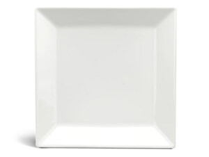 Dĩa vuông lá 16 cm – Daisy Ly’s – Trắng Ngà