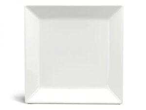 Dĩa vuông lá 16 cm – Daisy Ly’s – Trắng Ngà