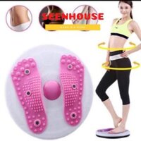 Đĩa xoay eo tập thể dục 360 độ Waist Twisting bàn xoay tập cơ bụng  tại nhà và phòng gym có hạt massage bàn chân