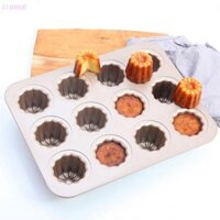 Diahoud Khuôn Kẹo Mousse Bánh Ngọt Chống Dính Muffin Bánh Thép Carbon Pháp Chảo