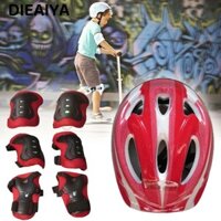 Diaiya 7 Cái / bộ Miếng Lót Khuỷu Tay Đầu Gối Trẻ Em Bé Trai & Bé Gái Xe Đạp An Toàn Bảo Vệ Mũ Bảo Hiểm Xe Đạp