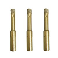 Diamond Drill Bits 3 PCS 8Mm 5/16 Inch Ceramic Diamond Hole Saw Set with Wax Insert Cooling for Ceramic Tile Porcelain Marble Granite Stone Rock Glass