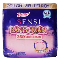 Diana Băng Vệ Sinh Dạng Quần Diana Sensi Chống Tràn Size M-l 5 Chiếc/gói