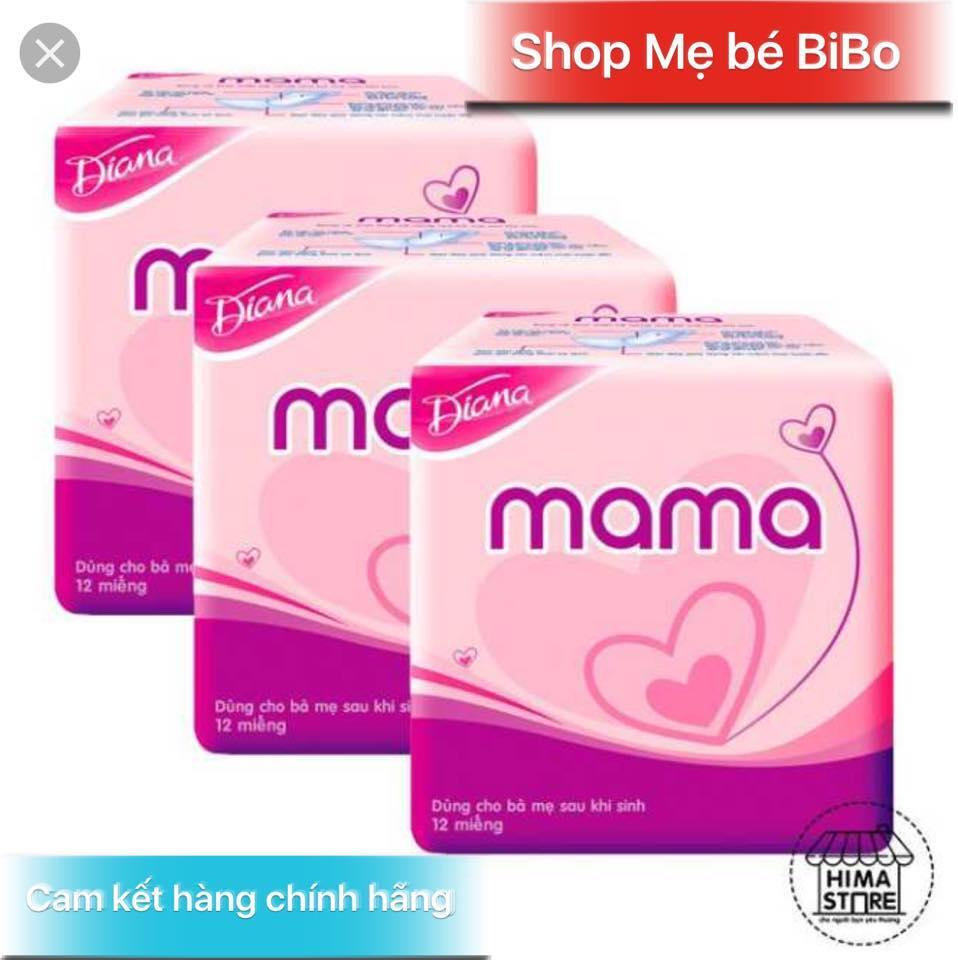 Bộ 3 gói băng vệ sinh cho mẹ Diana Mama