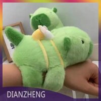 DIANZHENG New Kawaii capybara với chuối Tát Snap bọc vòng đeo tay fluffty Thú nhồi bông búp bê vỗ tay Vòng Tròn Đồ chơi vòng tay món quà sinh nhật