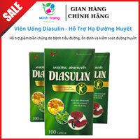Diasulin Viên Uống Hỗ Trợ Giảm Đường Huyết - Giảm Biến Chứng Của Bệ.nh Tiểu Đường