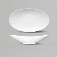 Đĩa thuyền sâu CB sứ trắng CK