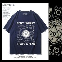 Dice D20 Đội Chạy Bộ Cthulbert Cổng Áo Thun Cotton Nguyên Chất Mùa Hè Toán Học Công Thức Hàng Hóa Nam Nữ Tay Ngắn Hợp Thời Trang