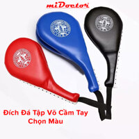 Đích Đá Tập Võ Thuật Cầm Tay Taekwondo, Vovinam, Karatedo Bằng Da PU Cao Cấp Cho Trẻ Em Và Người Lớn Chính Hãng miDoctor 1 cái - Màu Đỏ