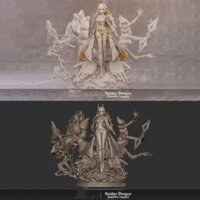 [Dịch Vụ In 3d] Mô Hình Raiden Shogun Boss  Genshin Impact Bằng Chất Liệu Nhựa Resin - Cao 18cm