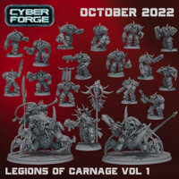 [Dịch Vụ In 3d] Mô Hình Tablet Top Set Board Game Cyber Forge October 2022 Bằng Chất Liệu Nhựa Resin