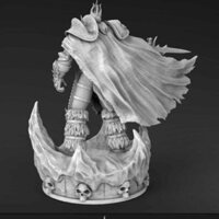 [Dịch Vụ In 3d] Mô Hình Wrath Of The Lich King World Of Warcraft Bằng Chất Liệu Nhựa Resin - Cao 16 cm