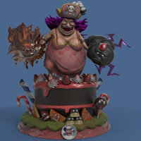 [Dịch Vụ In 3d] Mô Hình Charlote Lin Lin Big Mom Bằng Chất Liệu Nhựa Resin - Cao 20cm