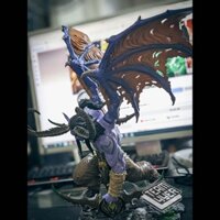 [Dịch Vụ In 3d] Mô Hình Illidan World Of Warcraft Bằng Chất Liệu Nhựa Resin - Cao 20 cm Full Painting
