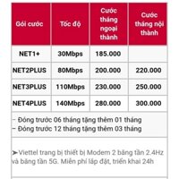 dịch vụ internet Viettel