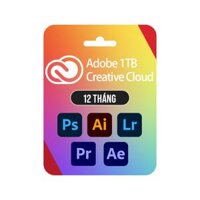 Dịch vụ tài khoản Adobe Creative Cloud (1TB Cloud) – 12 THÁNG