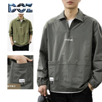 Dichuangzhe Áo thun dài tay Polo Áo len nam cổ điển Mỹ