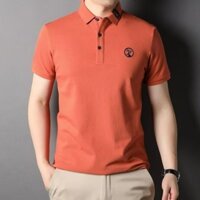 Dichuangzhe Nam Áo Sơ Mi Polo Thêu Áo Sơ Mi Nam Trung Niên Tay Ngắn