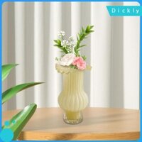 Dickly 26cm Thủy Tinh Bình Hoa Handmade Trang Trí Đa Năng Xếp Ly Thiết Kế Bàn Trung Tâm Cho Trang Trí Trang Trại Hiện Đại Thanh Lịch