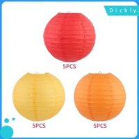 Dickly 5 Miếng 30cm DIY Trung Quốc Đèn Lồng Giấy Tròn Trang Trí Cho Tiệc Sinh Nhật