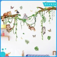 Dickly Động Vật Dán Tường Poster Bức Tranh Tường Nghệ Thuật Trang Trí Cho Phòng Chơi Phòng Ngủ
