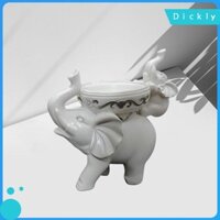 Dickly Elephant Figurine Tealight Candle Holder Chân nến cho bữa tiệc bàn ăn