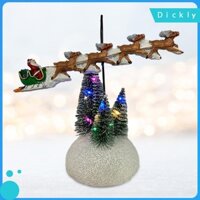 Dickly Giáng Sinh Xe Trượt Tuyết Hình LED Giáng Sinh Tuần lộc Xe Santa Sleigh Và Tuần lộc