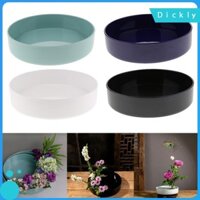 Dickly Nhật Bản Ikebana Hoa Hình Tròn Nhựa Suiban Khay Đựng
