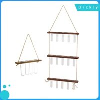 Dickly Wall Flower Planter Terrarium Test Tube Treo Bình Thủy Tinh Trong Suốt Terrarium Treo Chậu Trồng Cho Văn Phòng Vườn Nhà Cây