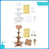 Dickly Wedding Confetti Cone Holder Set, Confetti Cone Stand Table Centerpiece,