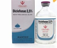 Diclofenac 2.5% [100 ml] Kháng viêm, giảm đau, hạ sốt vật nuôi