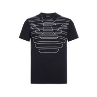 Điểm nguyên chất cotton đại bàng logo áo thun cổ tròn Baju EA Lelaki Áo thun unisex