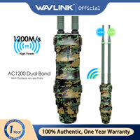 Điểm truy cập ngoài trời băng tần kép WAVLINK AC1200, Bộ mở rộng Wi-Fi tầm xa ngoài trời có PoE chủ động / thụ động, cổng WAN / LAN, chống nước IP67, Hỗ trợ chế độ AP / Router / Repeater