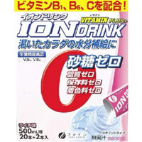 Điện giải Ion Drink Fine Nhật Bản bù nước, khoáng chất, Vitamin, lợi khuẩn hộp 22 gói (Date 2026)