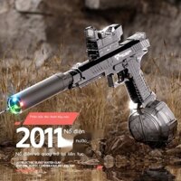 Điện mới súng nước bắn liên tục trong suốt lửa điện súng nước đồ chơi trẻ em súng phun nước tự động