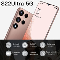 điện thoại 0 đồng S22 Ultra điện thoại 1+8GB thông màn hình lớn 6.1inch di động giá rẻ Hỗ trợ Bluetooth Sim kép pin3300