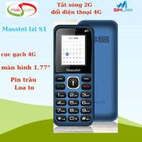 Điện thoại 4G Masstel Izi S1, Điện thoại cục gạch, Điện thoại cho người cao tuổi, Điện thoại bàn phím, Full box Mới 100%