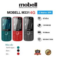 Điện Thoại 4G Mobell M331 4G Màn hình to 2.4inch có chức năng ghi âm cuộc gọi - Hàng chính hãng