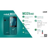 Điện Thoại 4G Mobell M331 4G Màn hình to 2.4inch có chức năng ghi âm cuộc gọi - Hàng chính hãng 12t