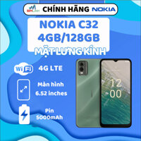 Điện thoại 4G Nokia C32 (4GB/128GB) - điện thoại android giá rẻ, chơi game, lướt web, bảo hàng chính hãng 12 tháng