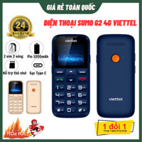 Điện thoại 4G sumo viettel (LTE), mẫu 2 sim 2 sóng, chữ to âm rõ, nghe đài FM, nghe nhạc bảo hành 2 năm