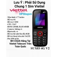ĐIỆN THOẠI 4G VIETTEL SUMO V2 CHÍNH HÃNG KHÔNG LO BỊ CẮT SÓNG 2G 3G